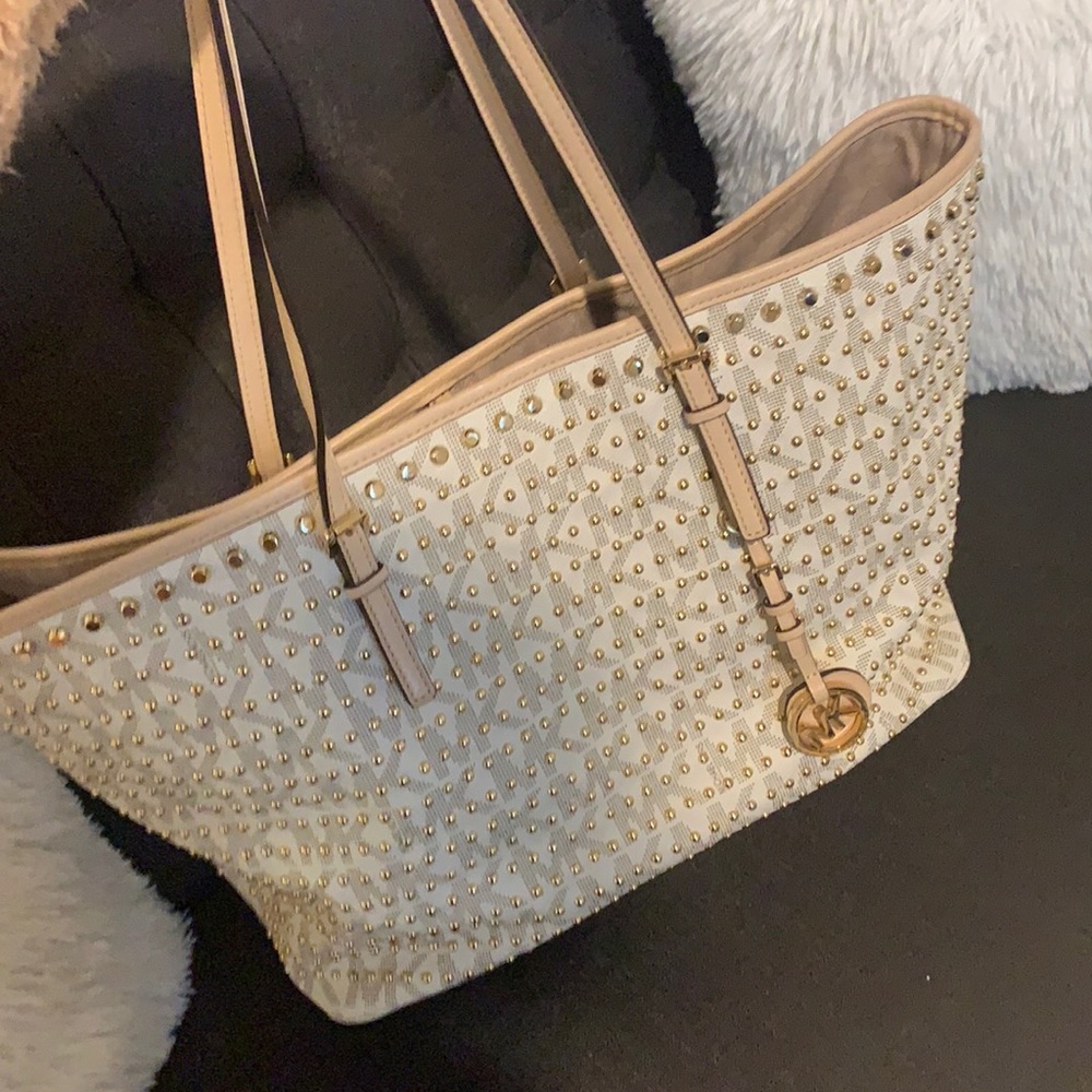 Michael Kors studded tote